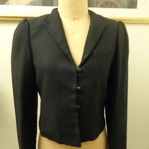 Vintage Campus Casuals Black Blazer Jacket